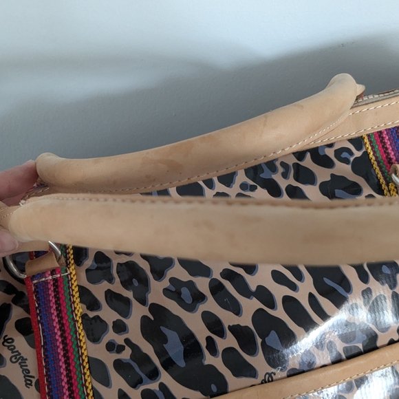 Consuela Blue Jag Weekender - Tan and Black Leopard Travel Bag - Picture 8 of 12